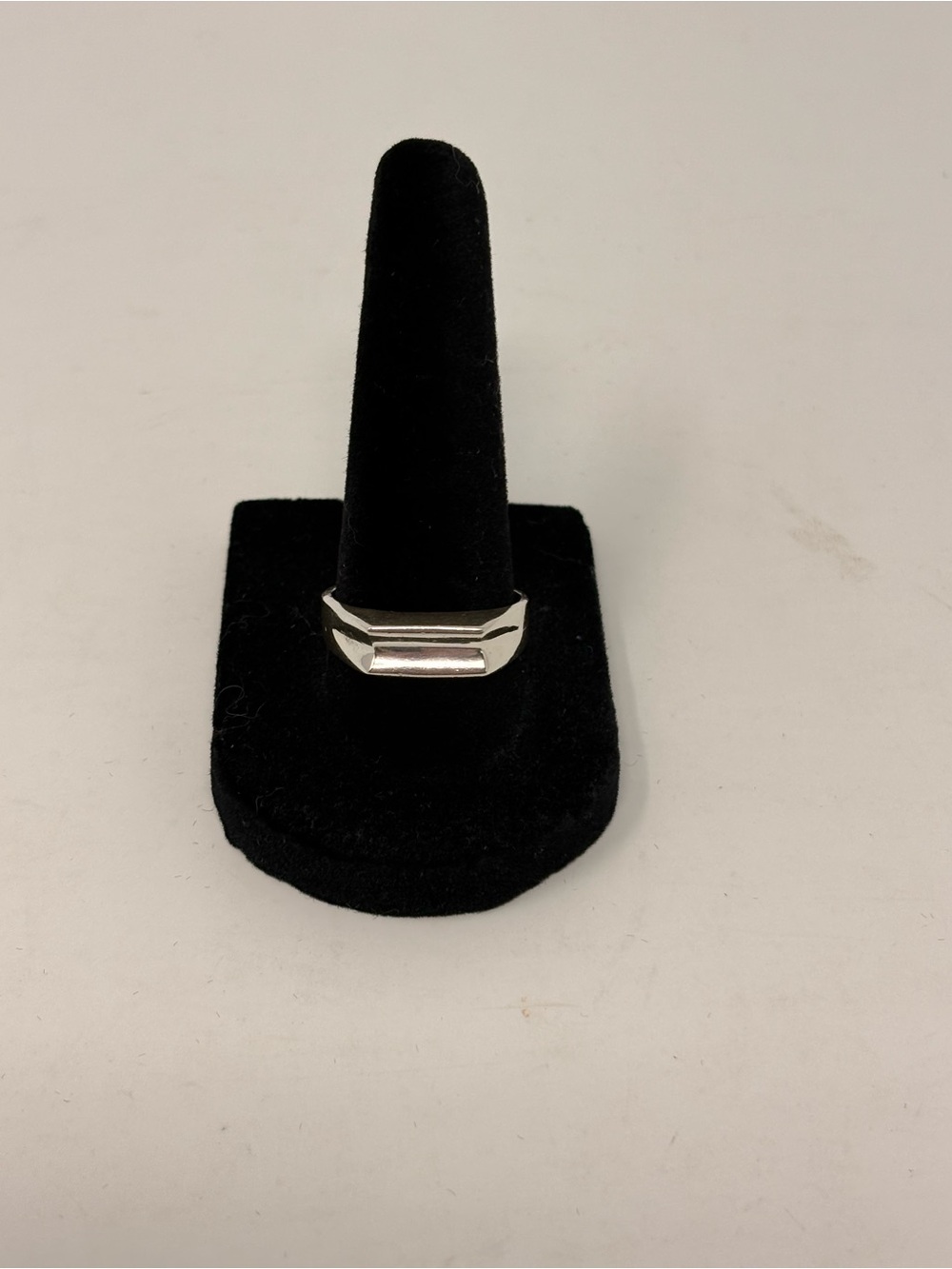 Vintage Sterling Silver Modernist Geometric Ring